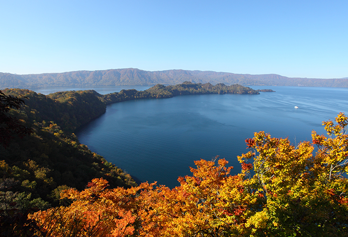 十和田湖紅葉SUPツアー（ウエットスーツ・マリンシューズレンタル込）